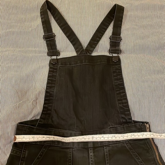 Madewell fitted black denim overalls - Picture 3 of 4